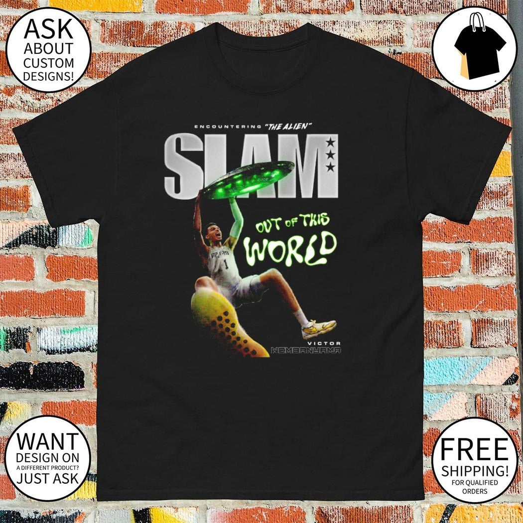 Victor Wembanyama Encountering The Alien Slam out of this world shirt