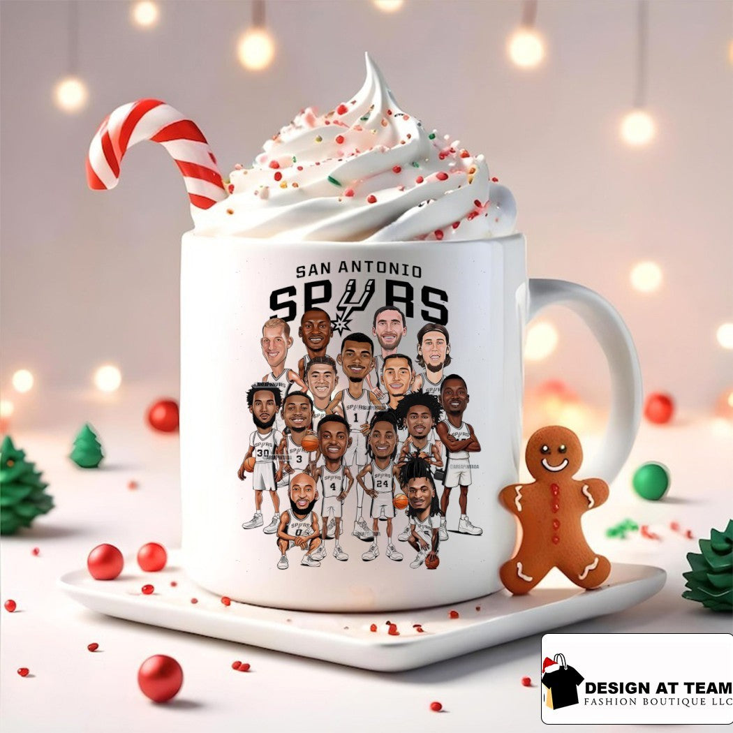 Victor Wembanyama Jeremy Sochan Devin Vassell Keldon Johnson caricature San Antonio Spurs Basketball 2026 shirt