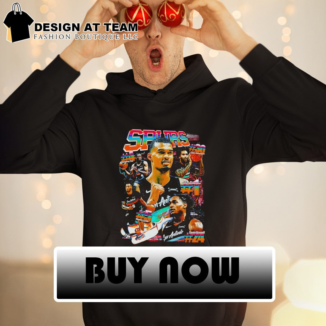 Victor Wembanyama Julian Champagnie Devin Vassell San Antonio Spurs Basketball fiesta graphic shirt