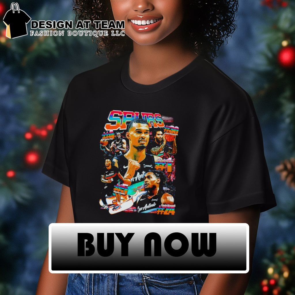 Victor Wembanyama Julian Champagnie Devin Vassell San Antonio Spurs Basketball fiesta graphic shirt