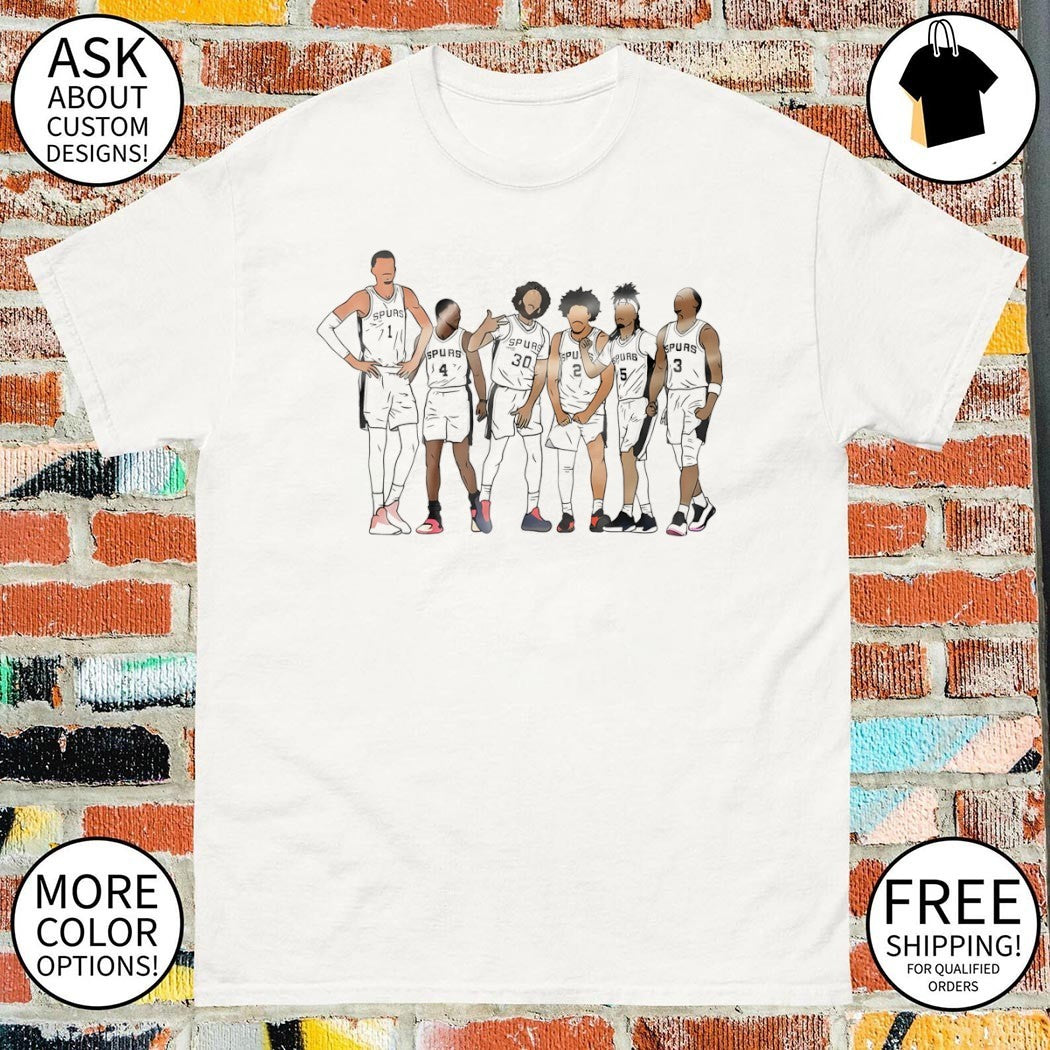 Victor Wembanyama Julian Champagnie Stephon Castle San Antonio Spurs Basketball cartoon NBA 2026 shirt