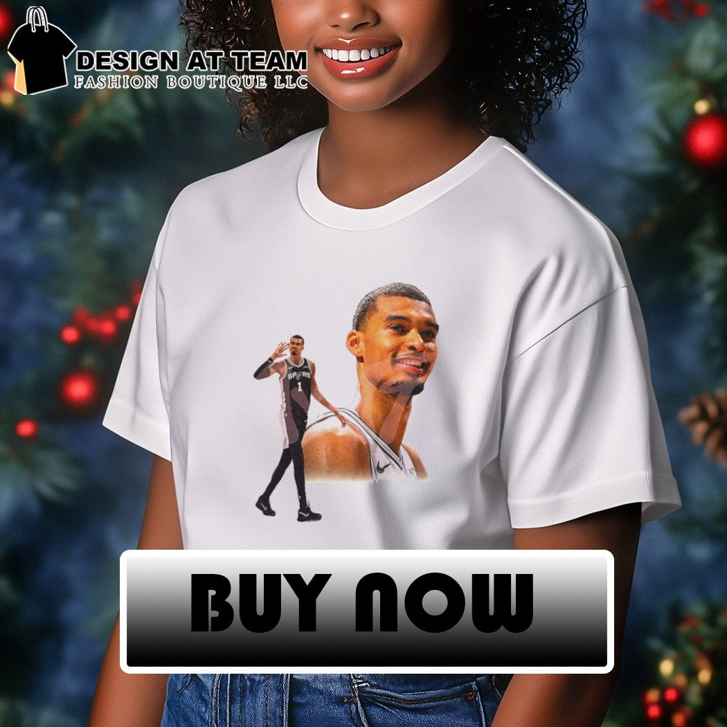Victor Wembanyama San Antonio Spurs 1 Basketball athlete player portrait shirt