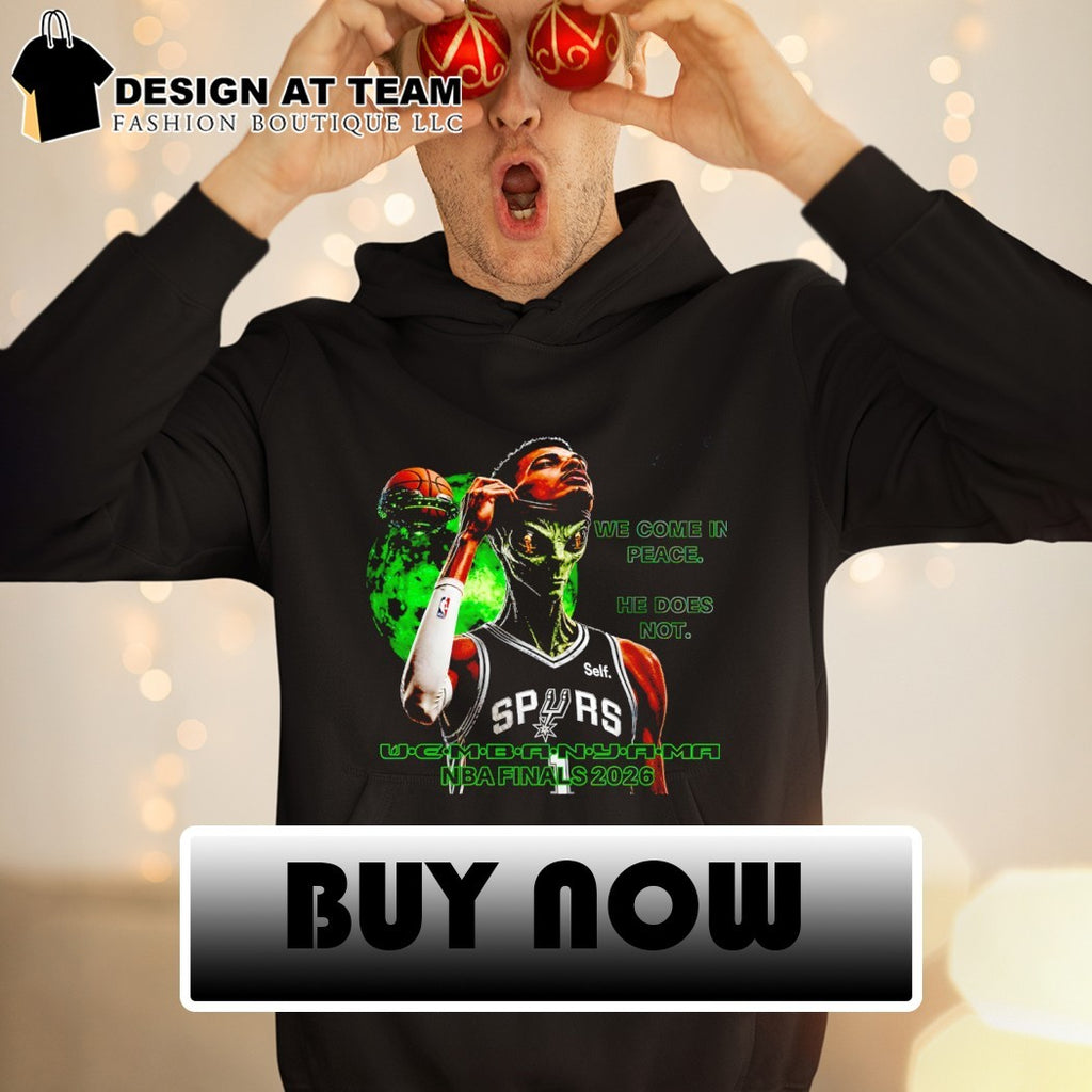 Victor Wembanyama San Antonio Spurs Basketball Alien We Come In Peace He Does Not shirt