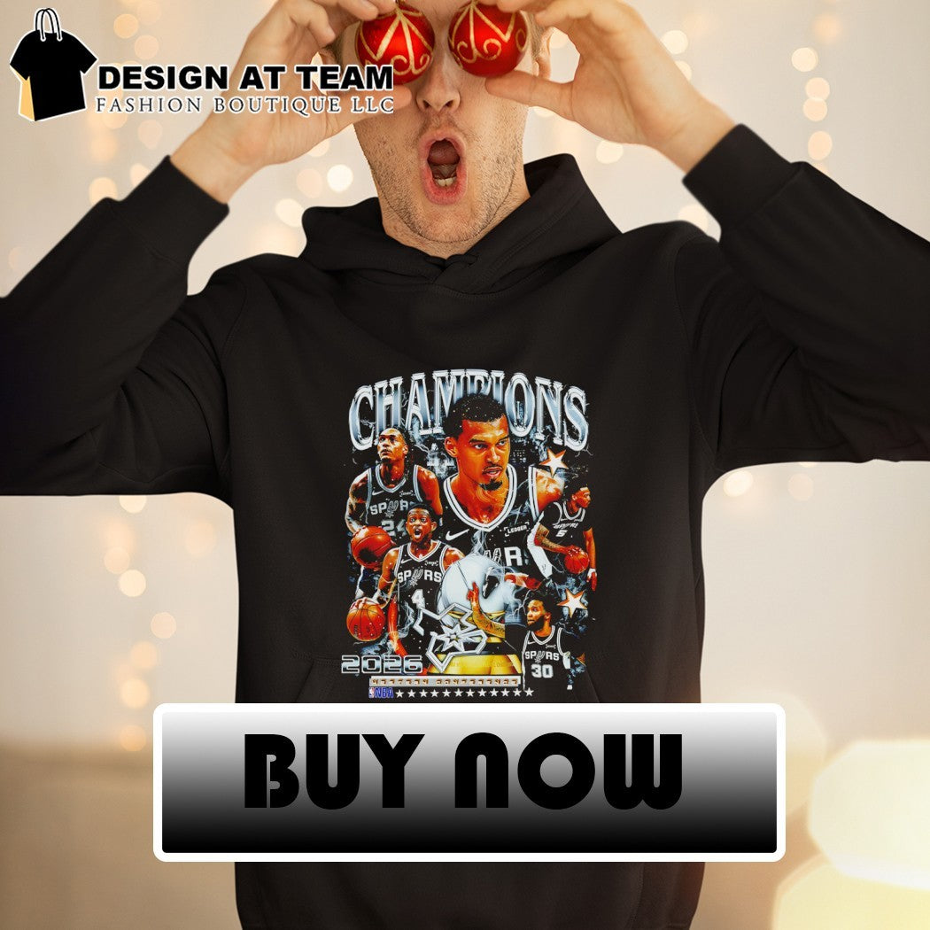Victor Wembanyama San Antonio Spurs Basketball Champions 2026 Western Conference shirt