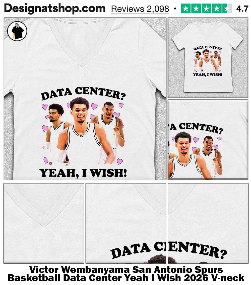 Victor Wembanyama San Antonio Spurs Basketball Data Center Yeah I Wish 2026 shirt