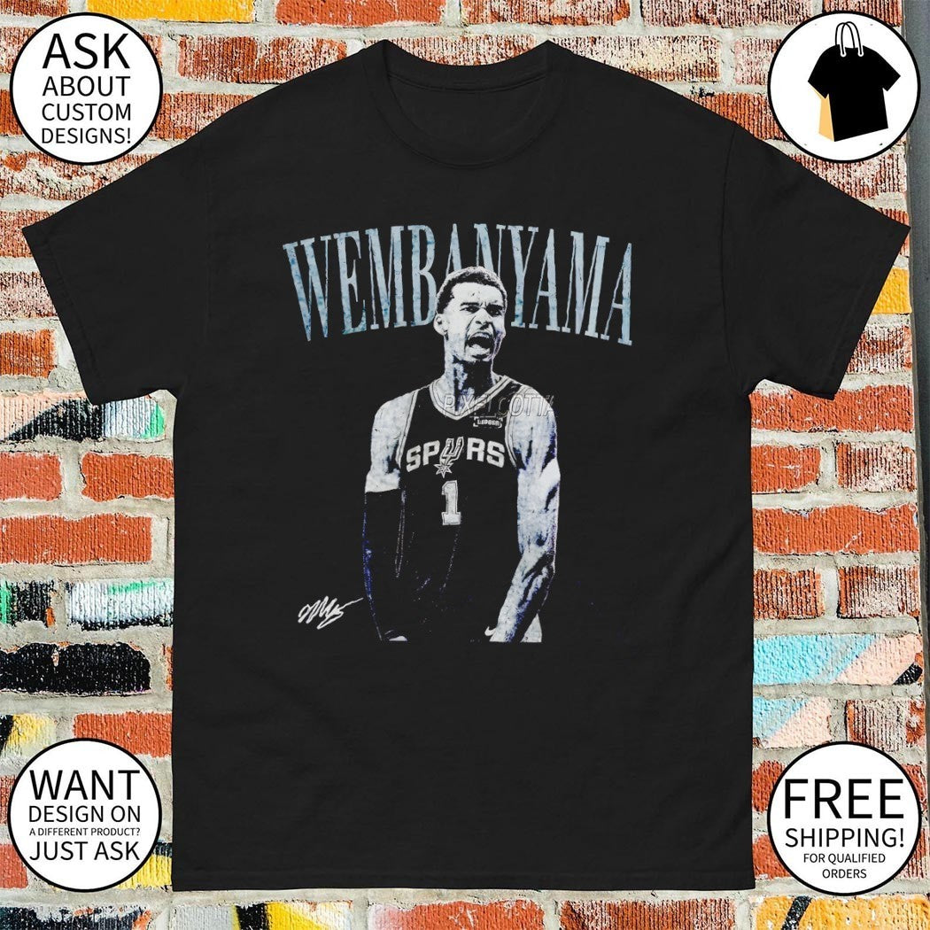 Victor Wembanyama San Antonio Spurs Basketball Game Day 2026 signature shirt