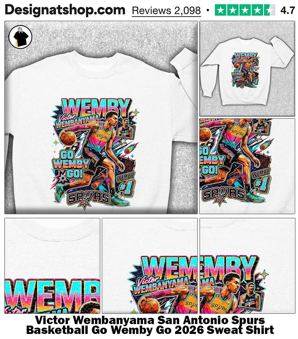 Victor Wembanyama San Antonio Spurs Basketball Go Wemby Go 2026 shirt
