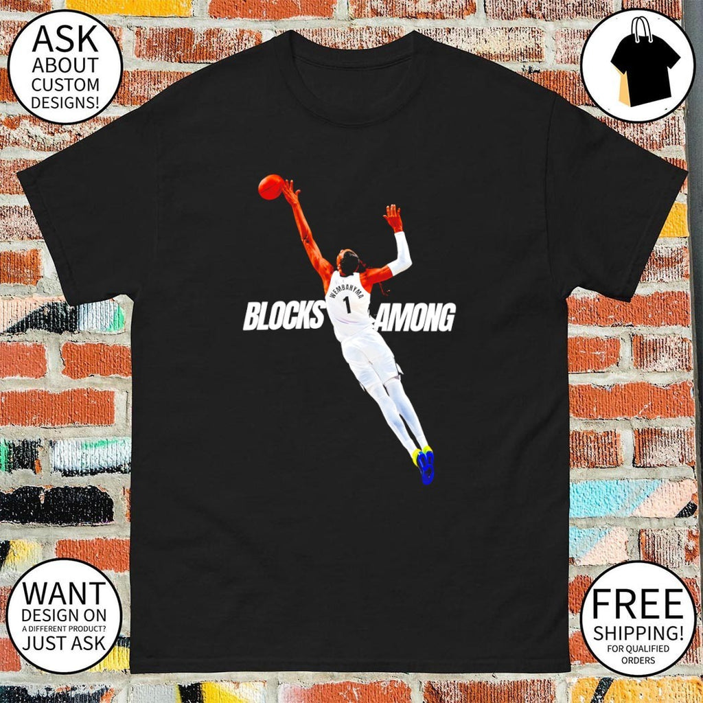 Victor Wembanyama San Antonio Spurs Basketball NBA Blocks Among shirt