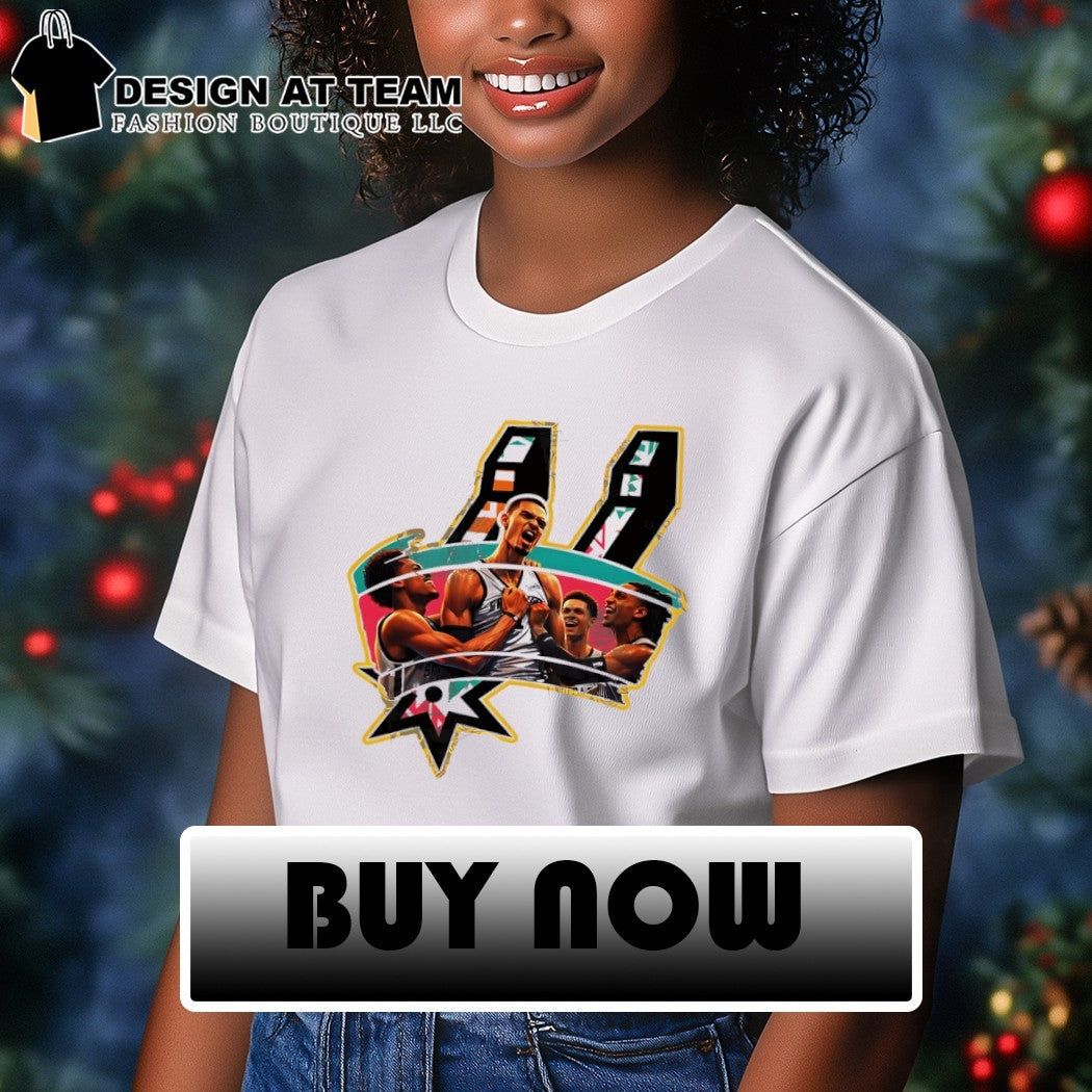 Victor Wembanyama San Antonio Spurs Basketball NBA playoff clinch 2026 shirt