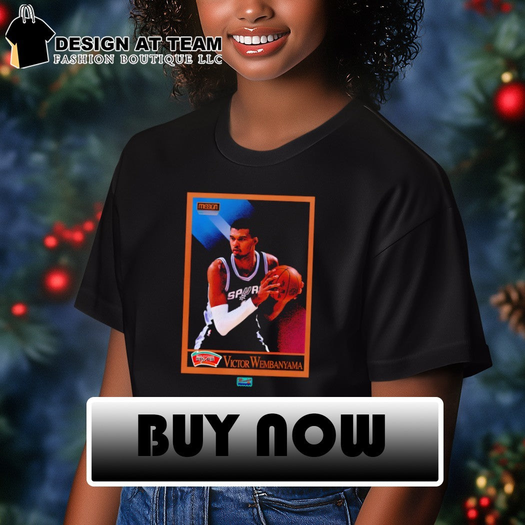 Victor Wembanyama San Antonio Spurs Basketball NBA vintage card shirt