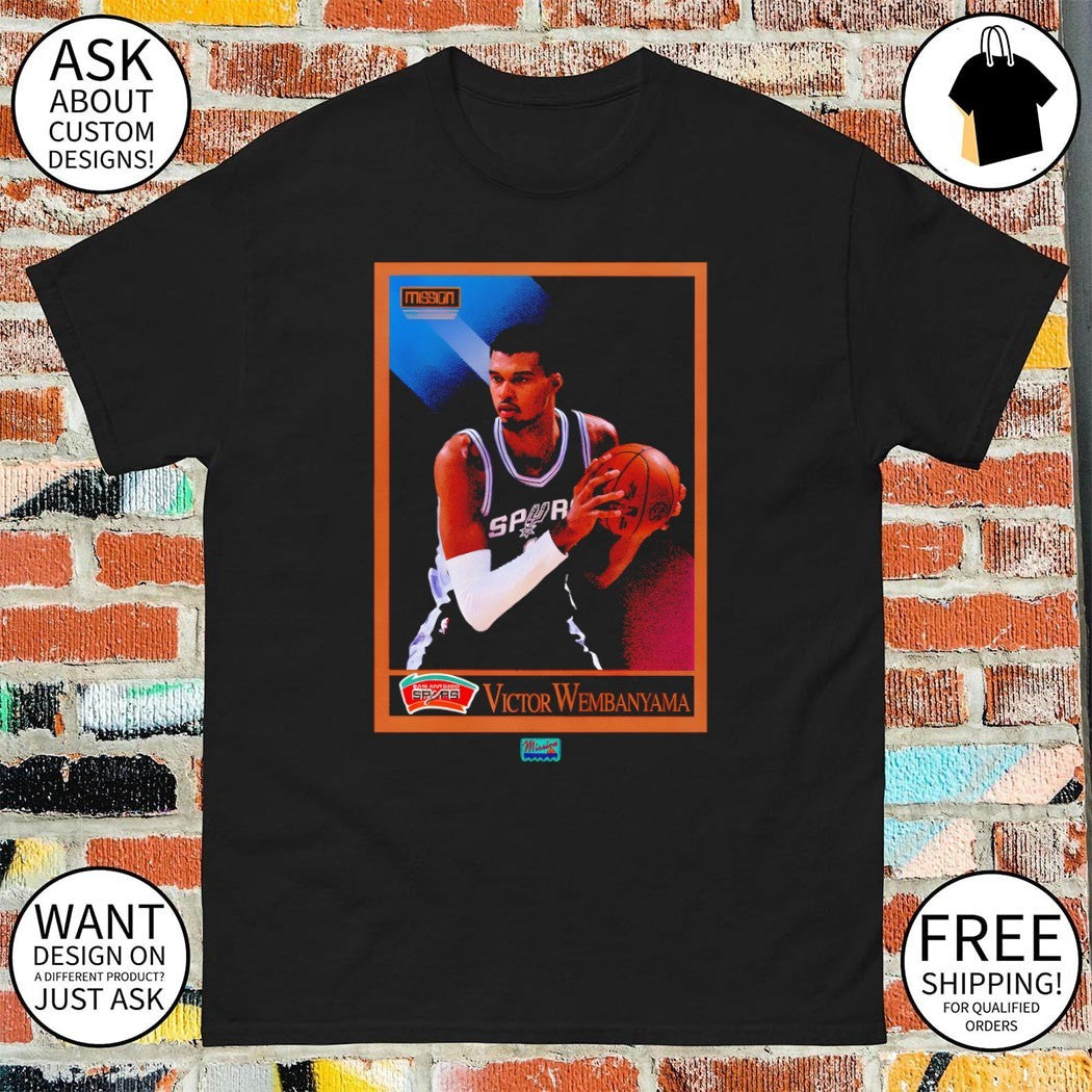 Victor Wembanyama San Antonio Spurs Basketball NBA vintage card shirt