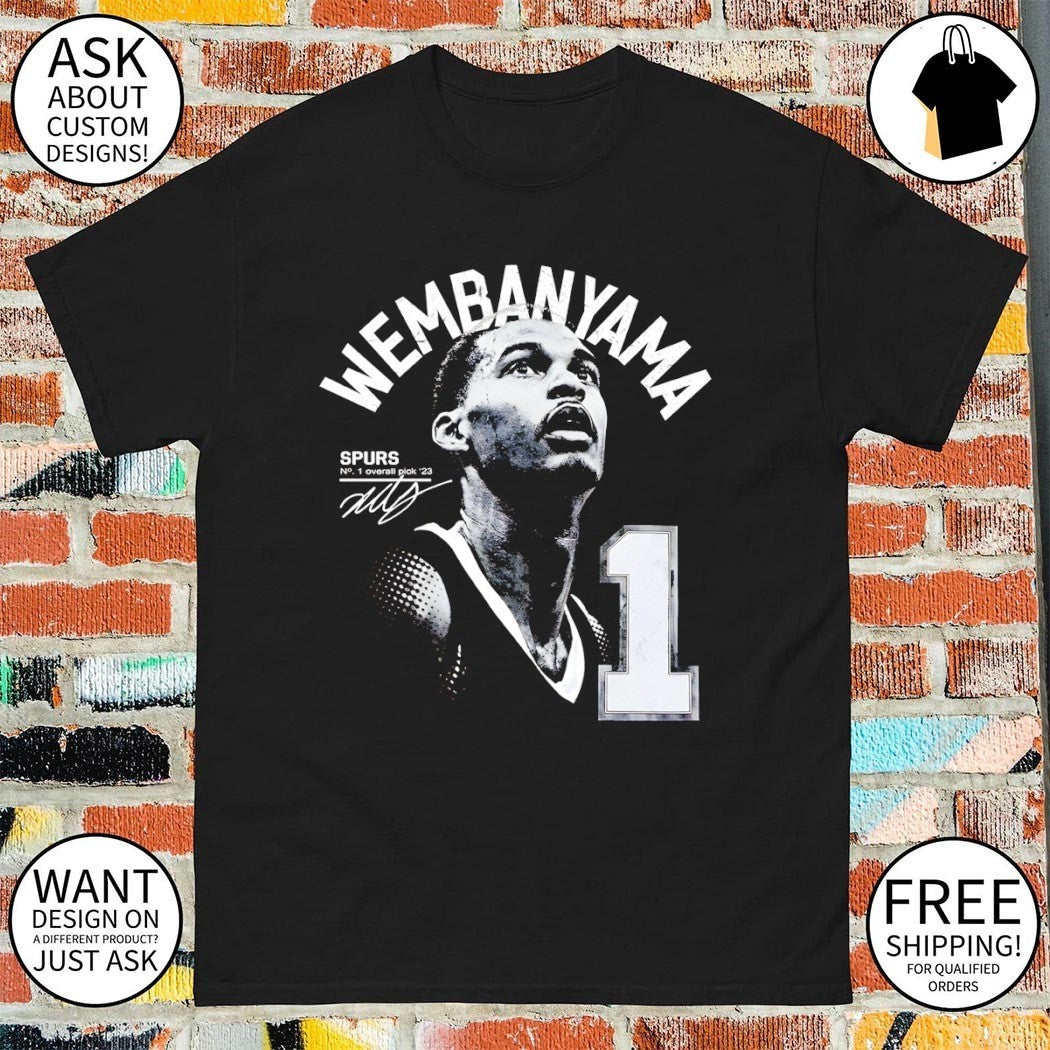 Victor Wembanyama San Antonio Spurs Basketball No 1 overall pick ’23 signature shirt
