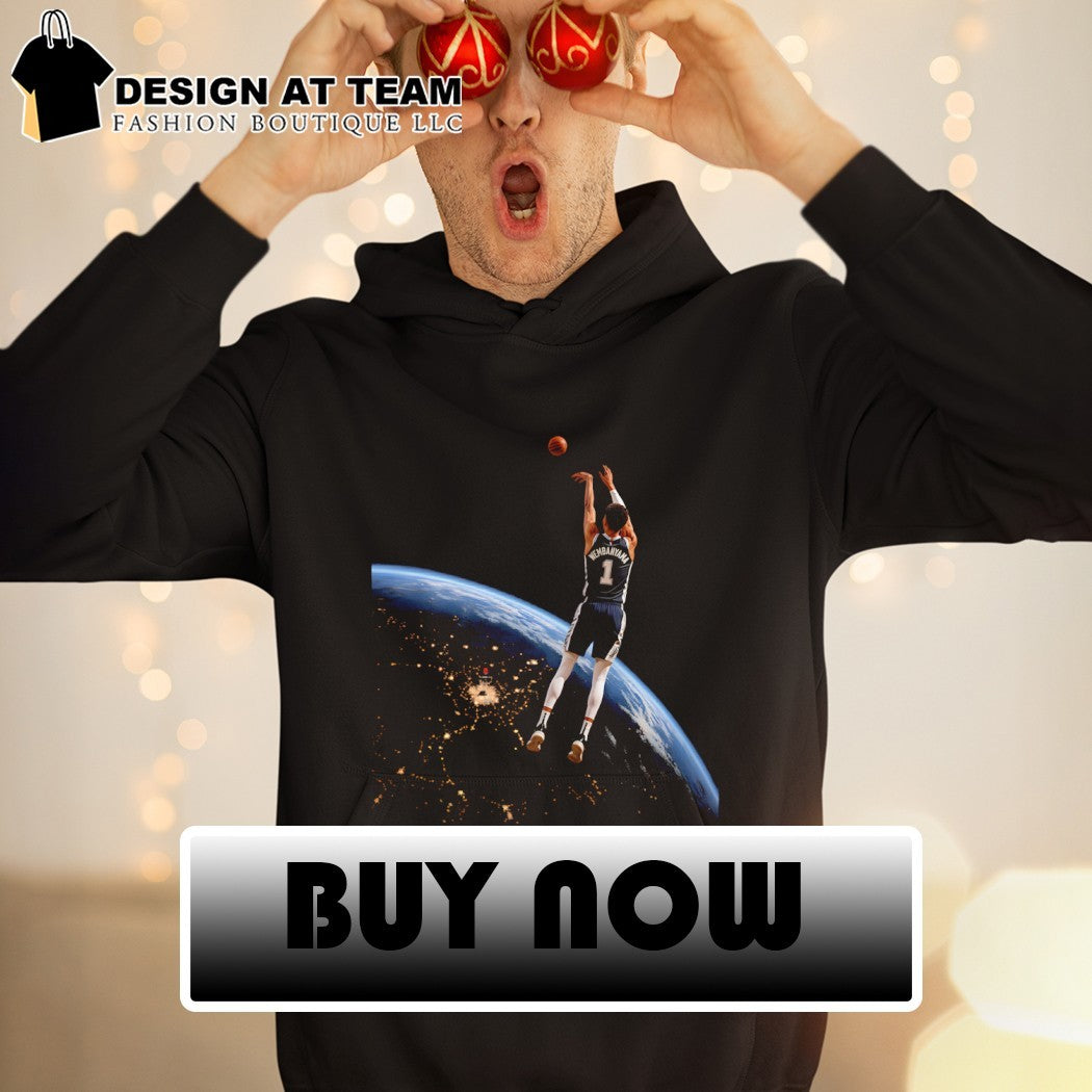 Victor Wembanyama San Antonio Spurs Basketball Player Floating in Space shirt
