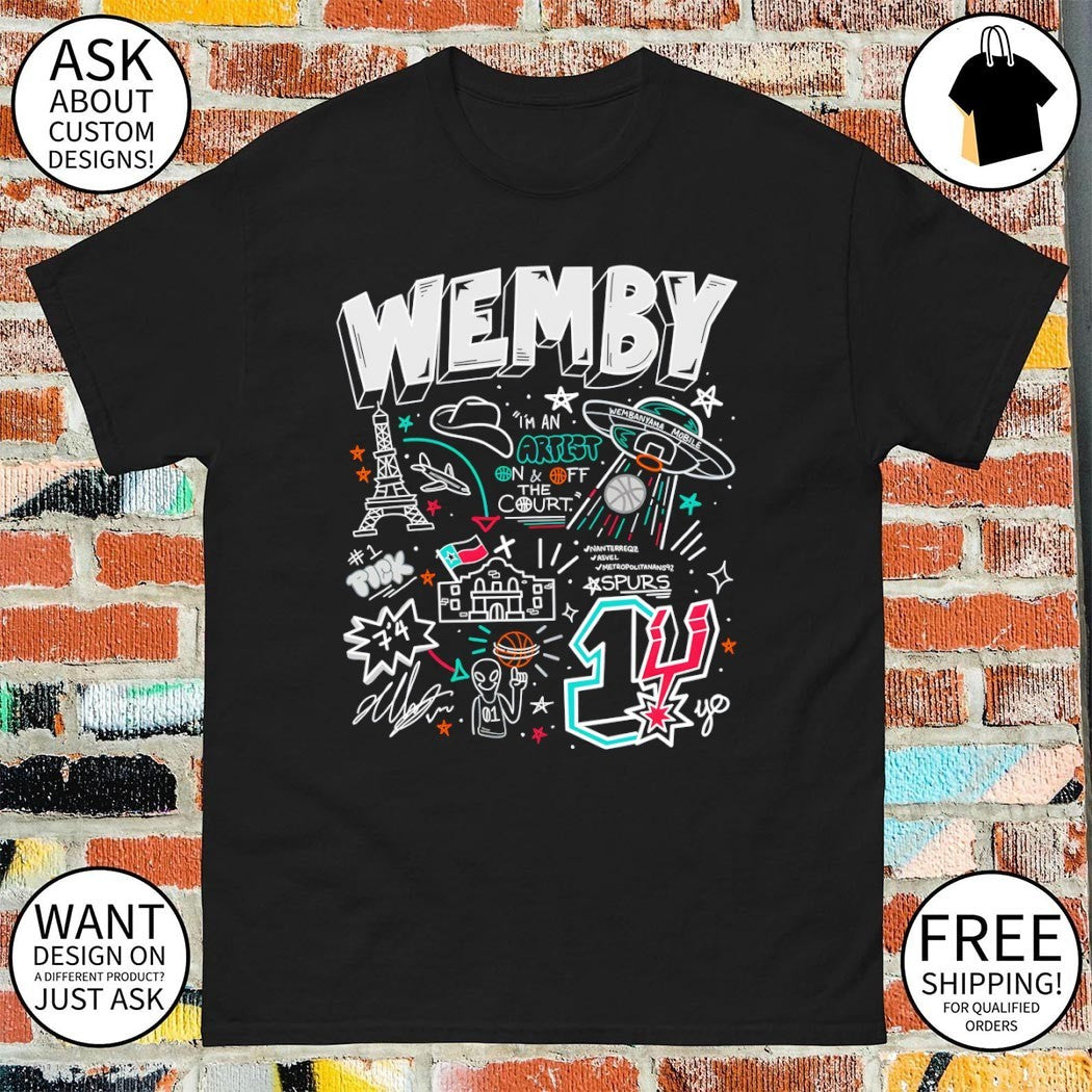 Victor Wembanyama San Antonio Spurs Basketball Wemby I’m an artist on off the court shirt