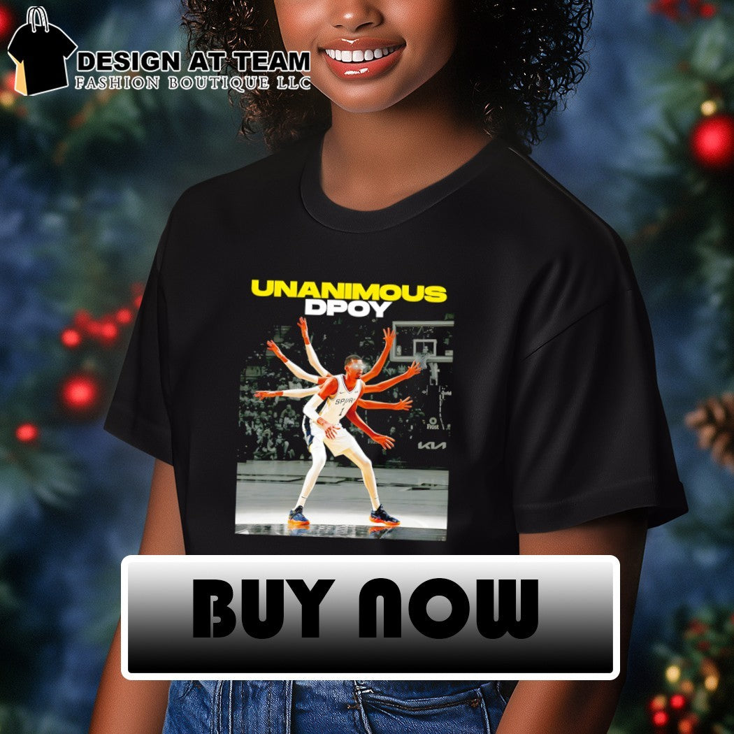 Victor Wembanyama San Antonio Spurs NBA Basketball Unanimous Dpoy photo shirt