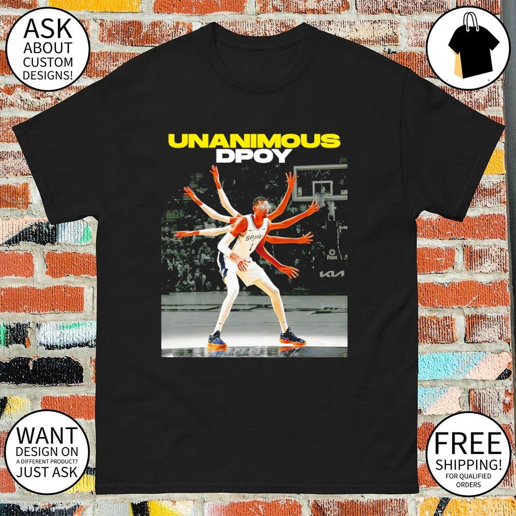 Victor Wembanyama San Antonio Spurs NBA Basketball Unanimous Dpoy photo shirt