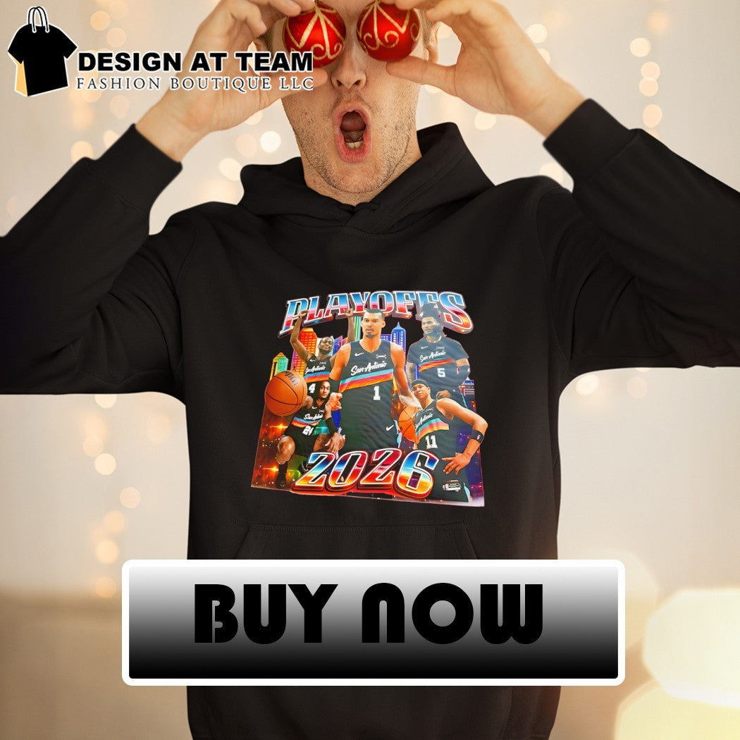 Victor Wembanyama San Antonio Spurs Playoffs 2026 City Skyline shirt