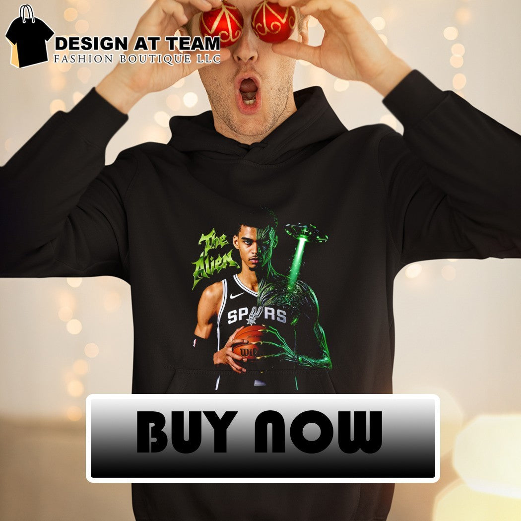 Victor Wembanyama San Antonio Spurs The Alien basketball player NBA UFO shirt