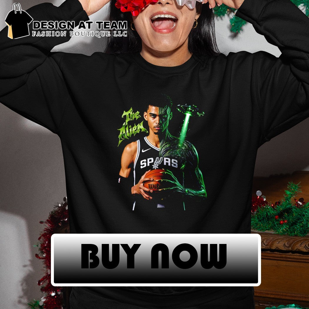 Victor Wembanyama San Antonio Spurs The Alien basketball player NBA UFO shirt