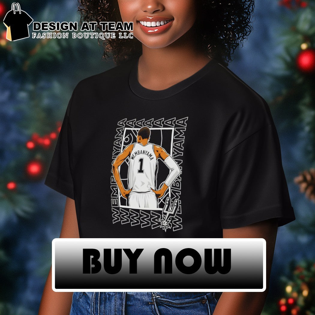Victor Wembanyama San Antonio Spurs Wembanyama 1 basketball player shirt