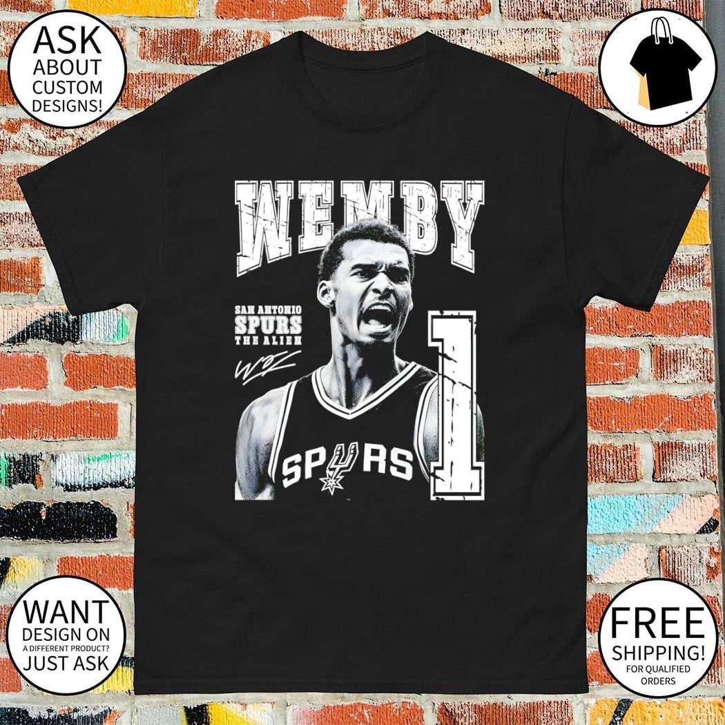 Victor Wembanyama San Antonio Spurs Wemby the Alien 1 basketball signature shirt