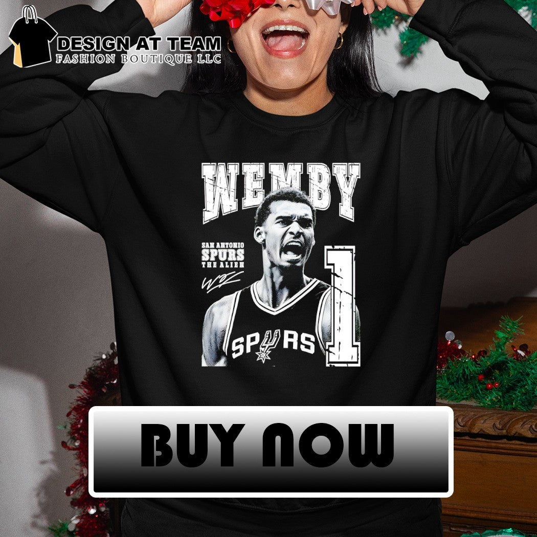 Victor Wembanyama San Antonio Spurs Wemby the Alien 1 basketball signature shirt
