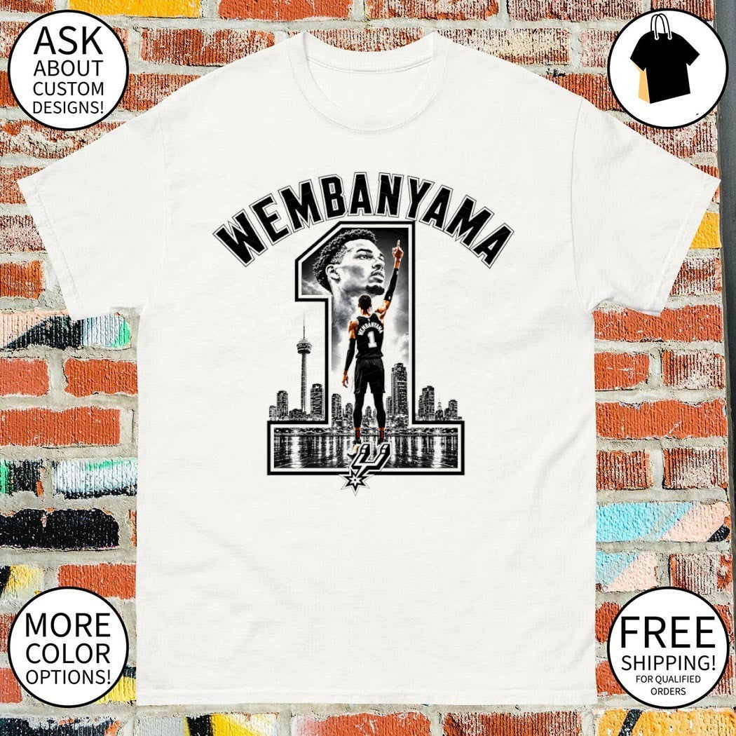Victor Wembanyama San Antonio Spurs basketball player Wembanyama 1 shirt
