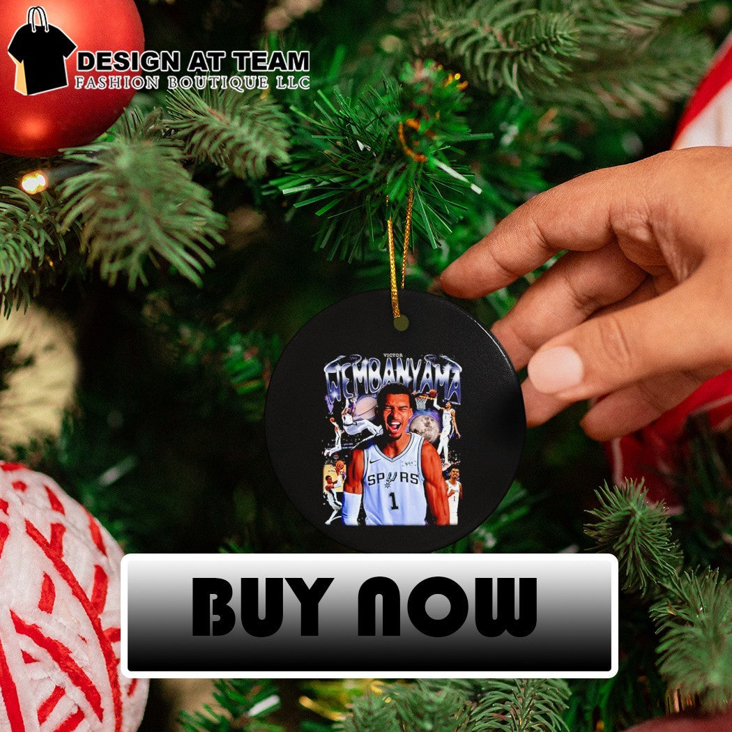 Victor Wembanyama San Antonio Spurs basketball player graphic print cotton shirt