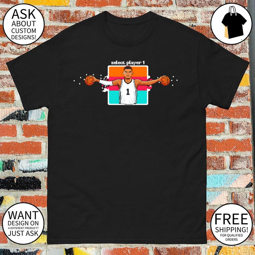Victor Wembanyama San Antonio Spurs basketball star select player 1 shirt