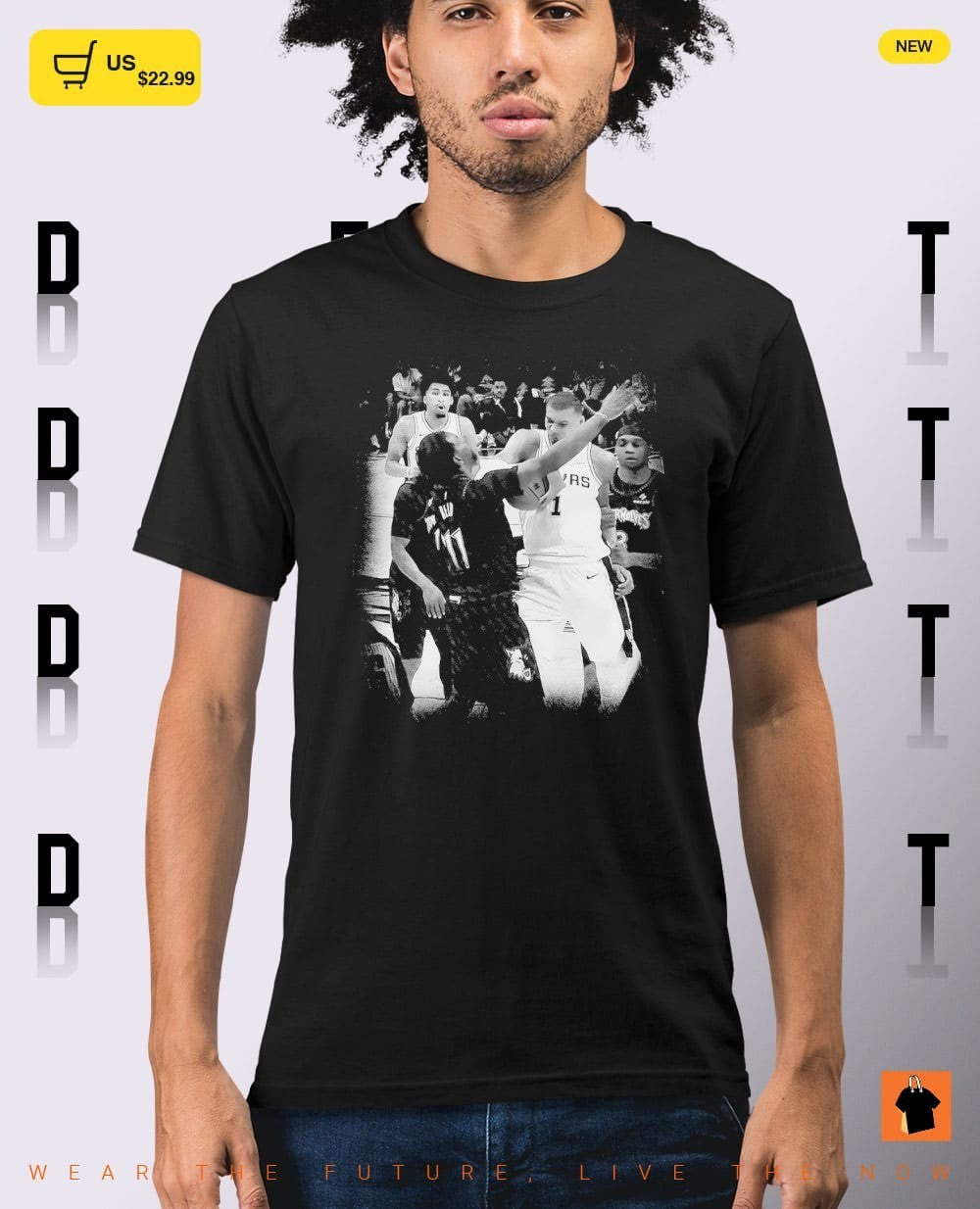 Victor Wembanyama San Antonio Spurs elbowing Naz Reid Minnesota Timberwolves Basketball NBA 2026 shirt