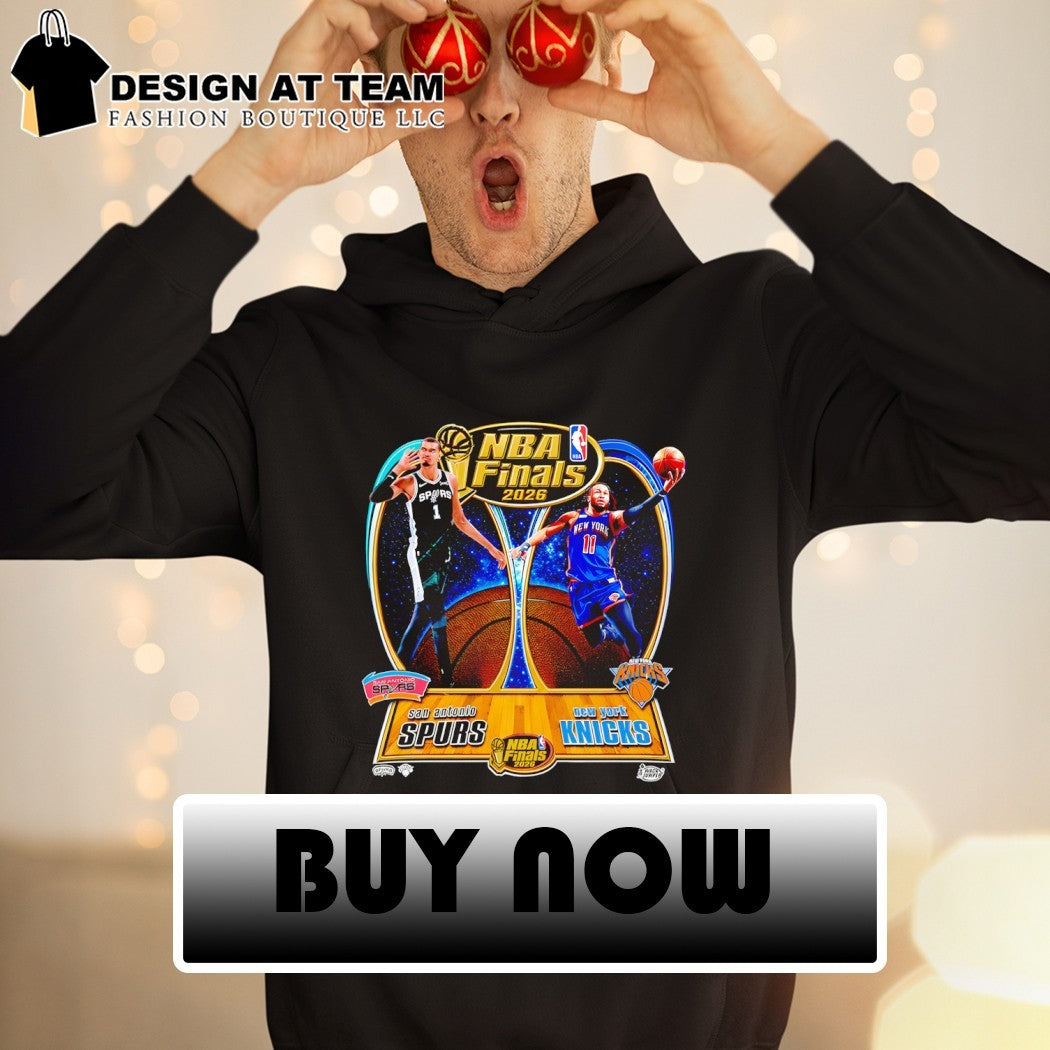 Victor Wembanyama Spurs and Jalen Brunson Knicks NBA Finals 2026 logo vintage poster shirt
