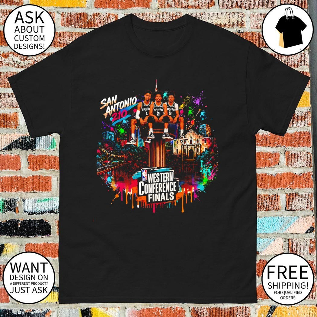 Victor Wembanyama Stephon Castle San Antonio Spurs Basketball Western Conference Finals 2026 shirt