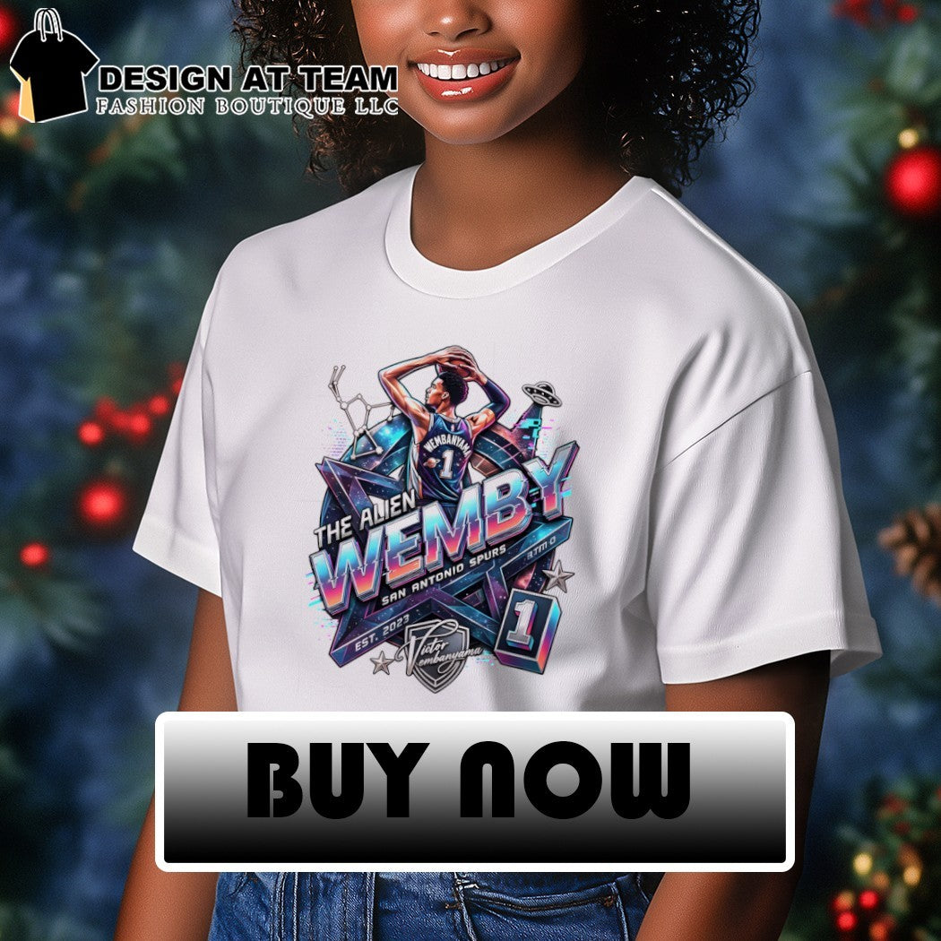 Victor Wembanyama The Alien Wemby San Antonio Spurs Basketball Player UFO shirt