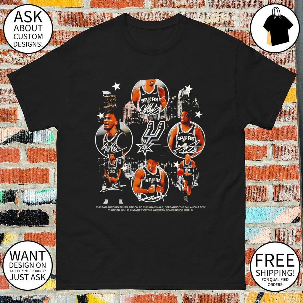 Victor Wembanyama Tim Duncan David Robinson San Antonio Spurs Basketball NBA signatures shirt