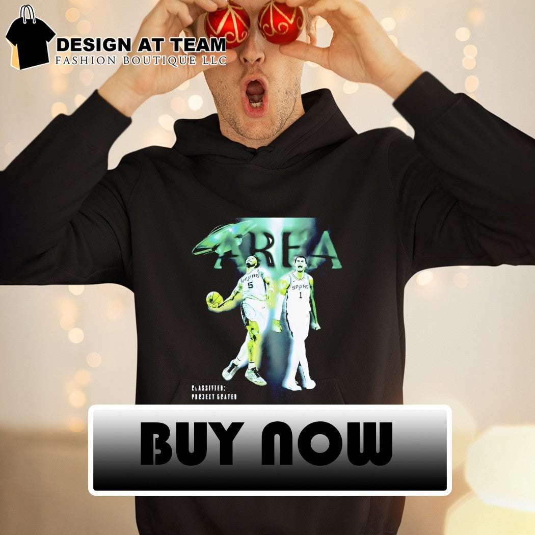 Victor Wembanyama and Stephon Castle San Antonio Spurs Basketball UFO Area shirt
