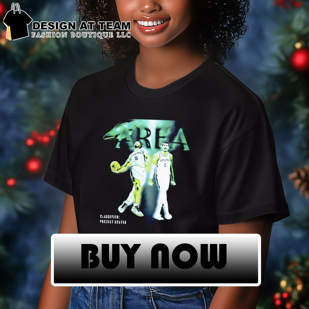 Victor Wembanyama and Stephon Castle San Antonio Spurs Basketball UFO Area shirt