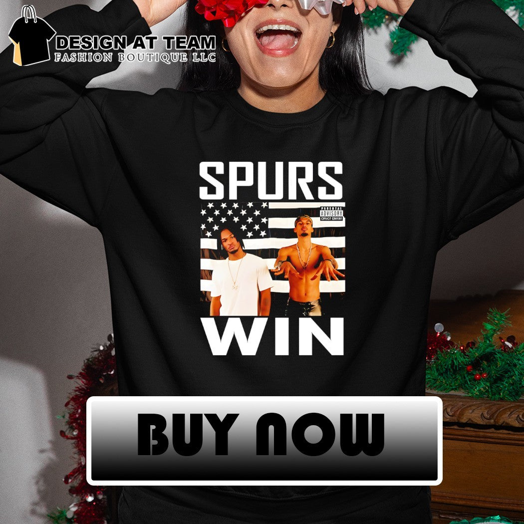 Victor Wembanyama and Stephon Castle Spurs Win Outkast Stankonia American flag shirt