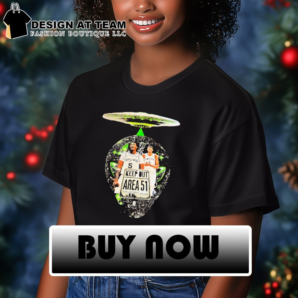 Victor Wembanyama and Stephon Castle UFO Keep Out Area 51 San Antonio Spurs Basketball 2026 shirt