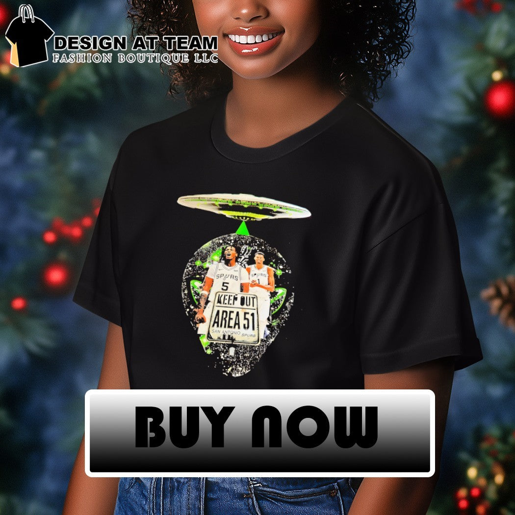 Victor Wembanyama and Stephon Castle UFO Keep Out Area 51 San Antonio Spurs Basketball 2026 shirt