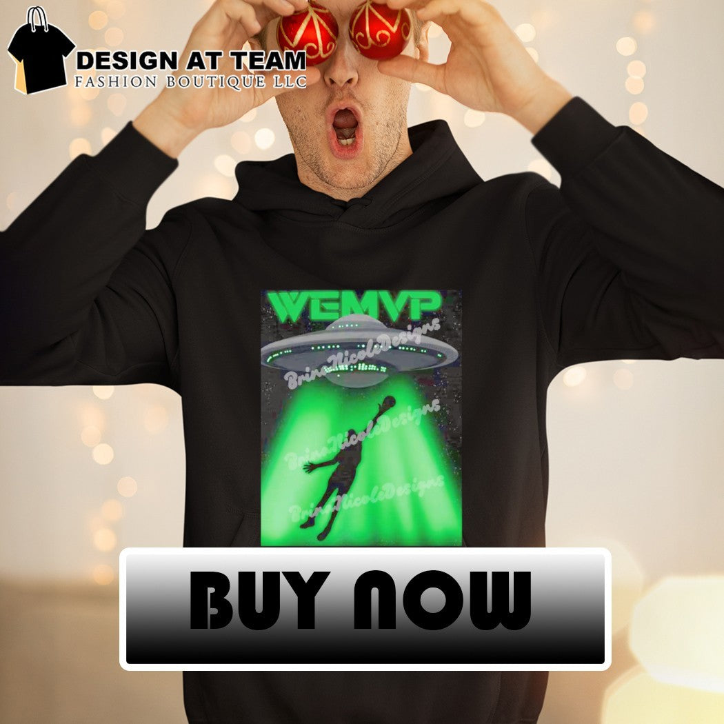 Victor Wembanyama basketball player UFO alien abduction WEMVP shirt