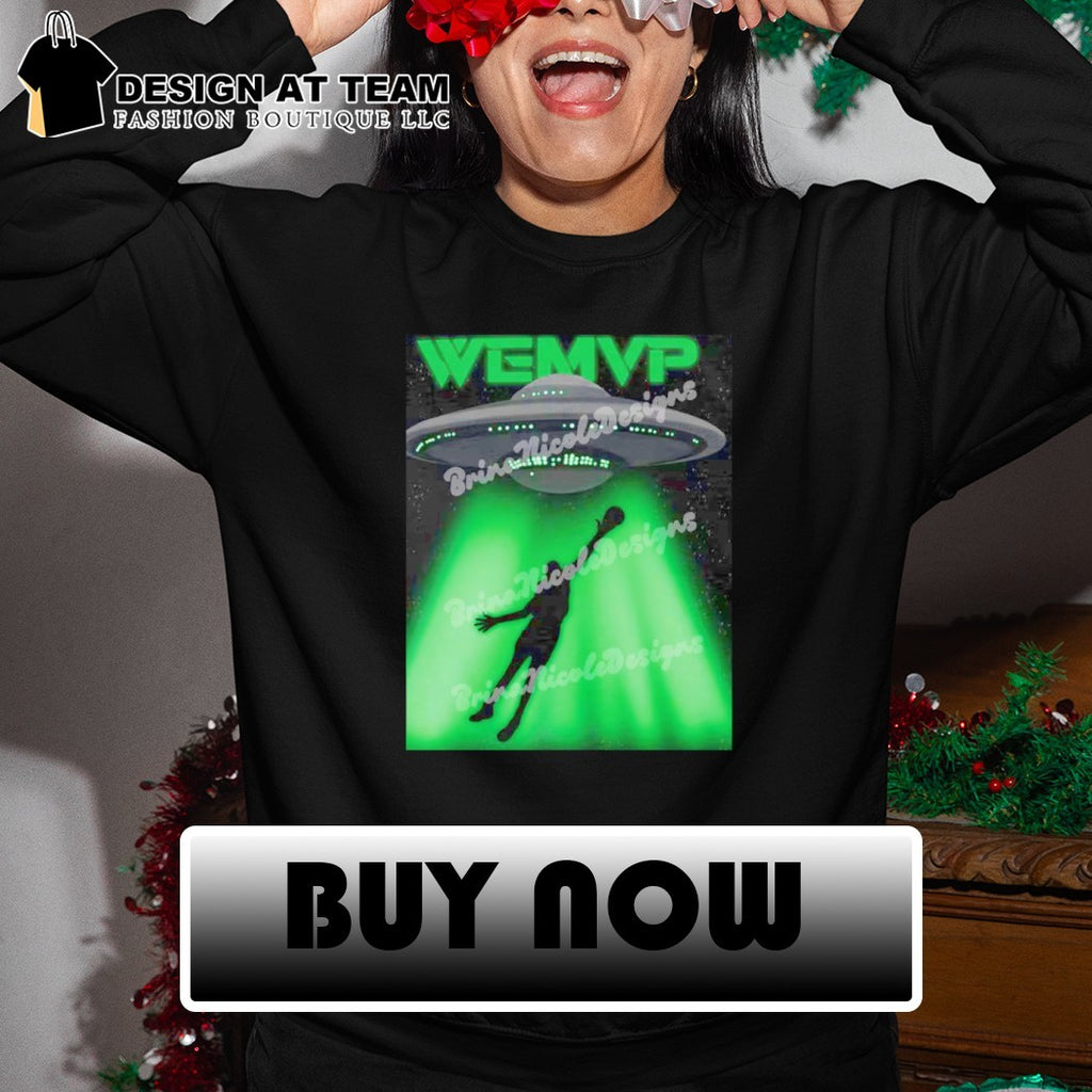Victor Wembanyama basketball player UFO alien abduction WEMVP shirt
