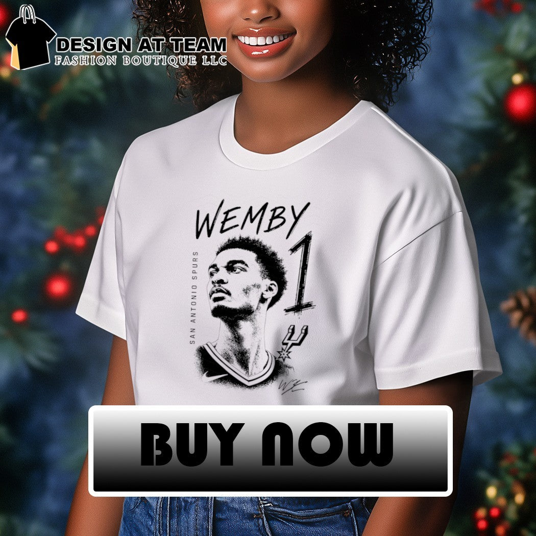 Victor Wembanyama basketball star San Antonio Spurs Wemby 1 shirt