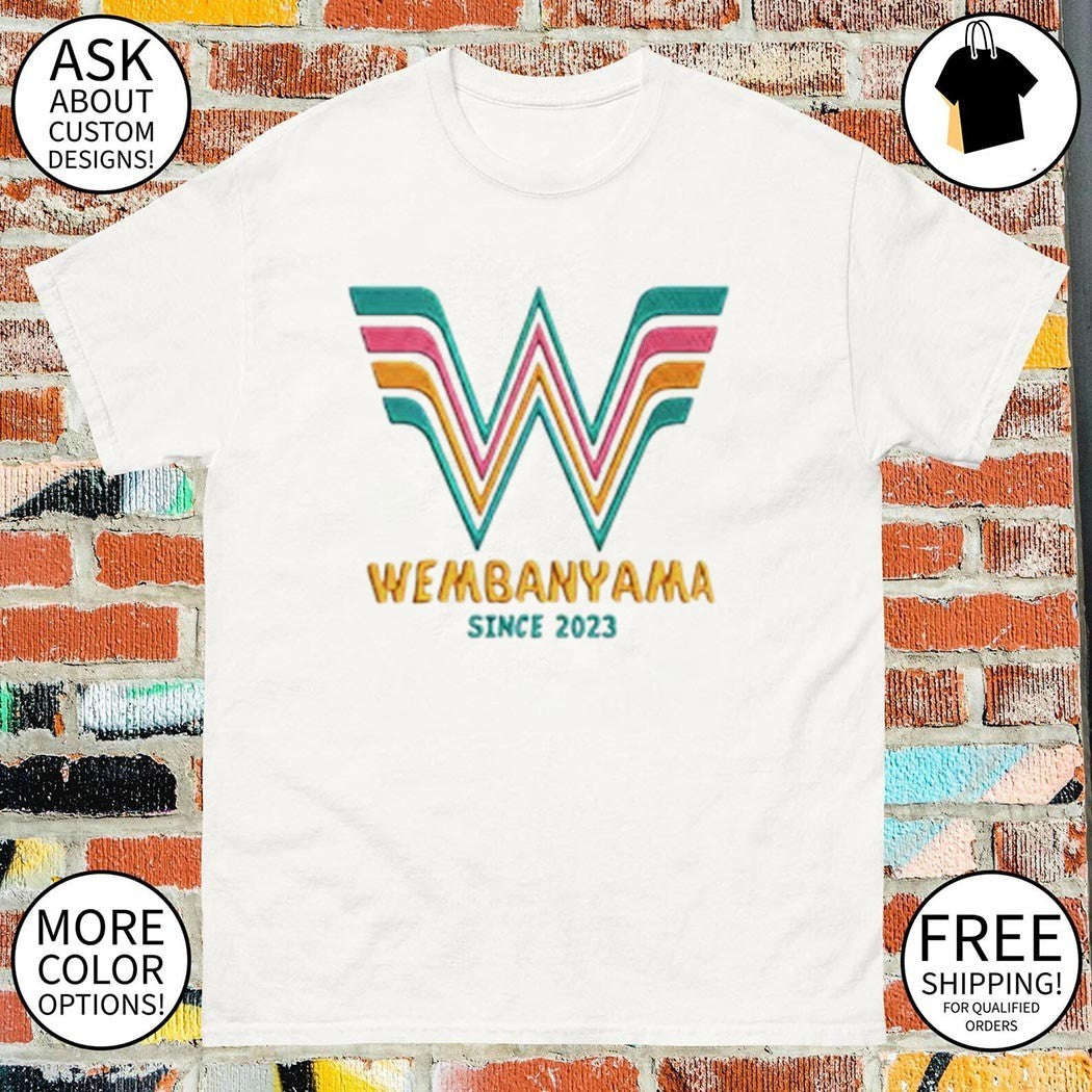 Victor Wembanyama basketball star logo Wembanyama Since 2023 shirt