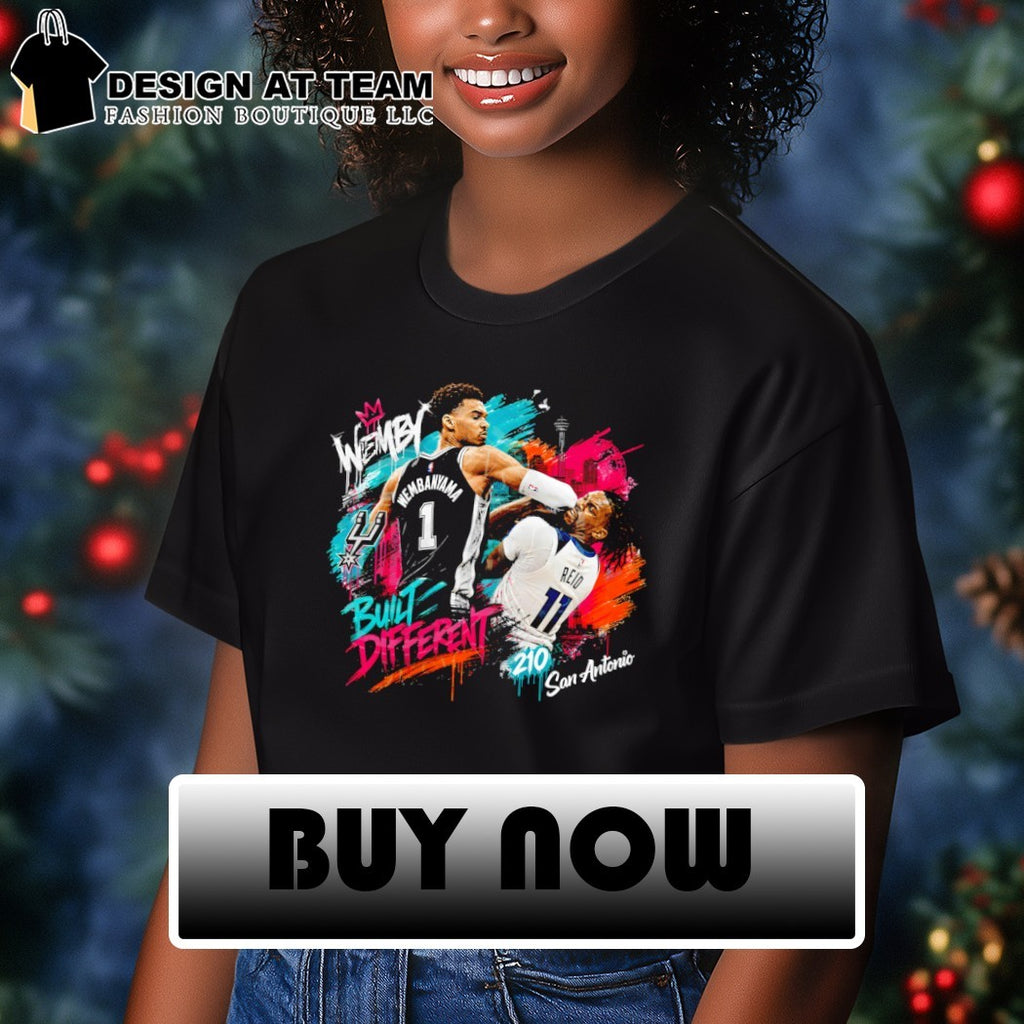 Victor Wembanyama elbow Naz Reid Built Different 210 San Antonio 90s Styles shirt