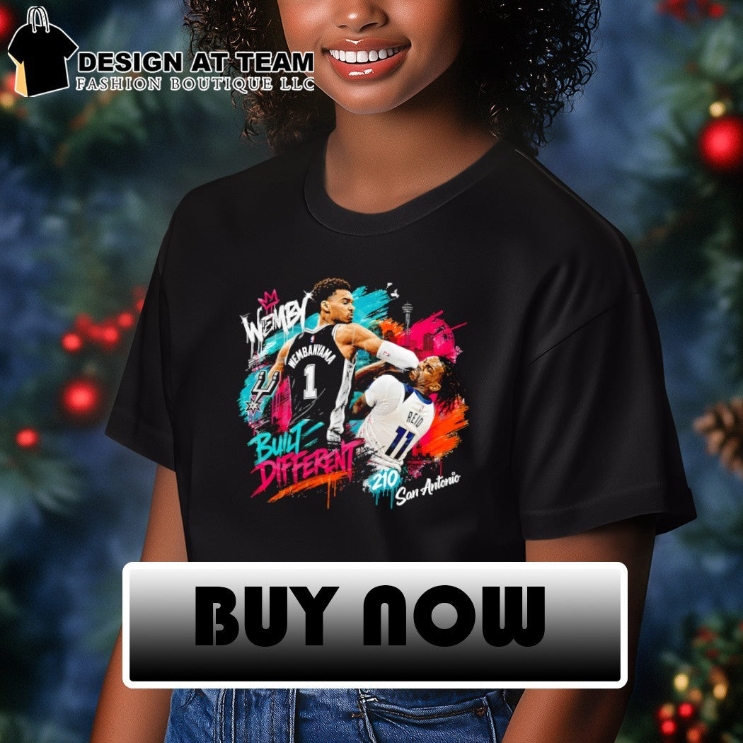 Victor Wembanyama elbow Naz Reid Built Different 210 San Antonio 90s Styles shirt