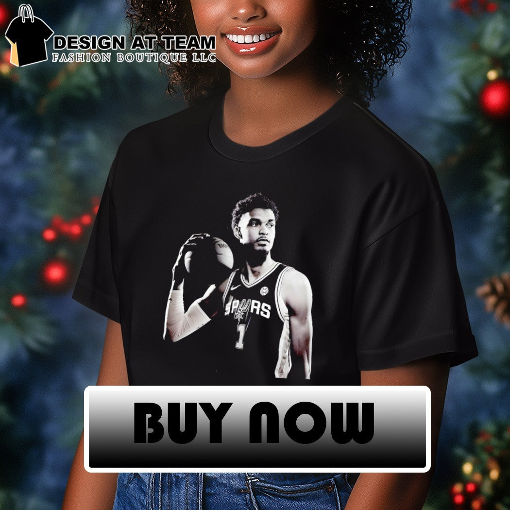Victor Wembanyama holding ball San Antonio Spurs Basketball NBA 2026 vintage shirt