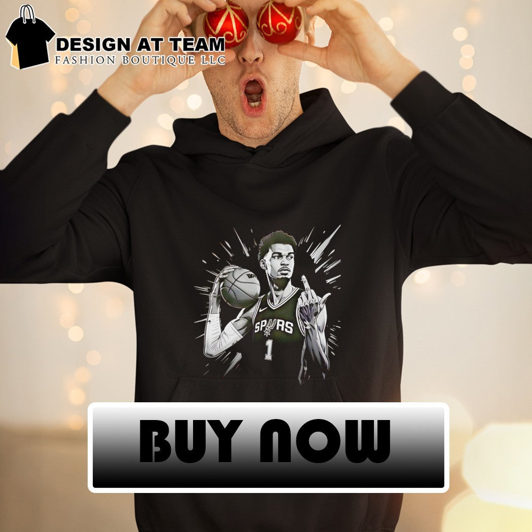 Victor Wembanyama middle finger San Antonio Spurs Basketball The young of Hype shirt