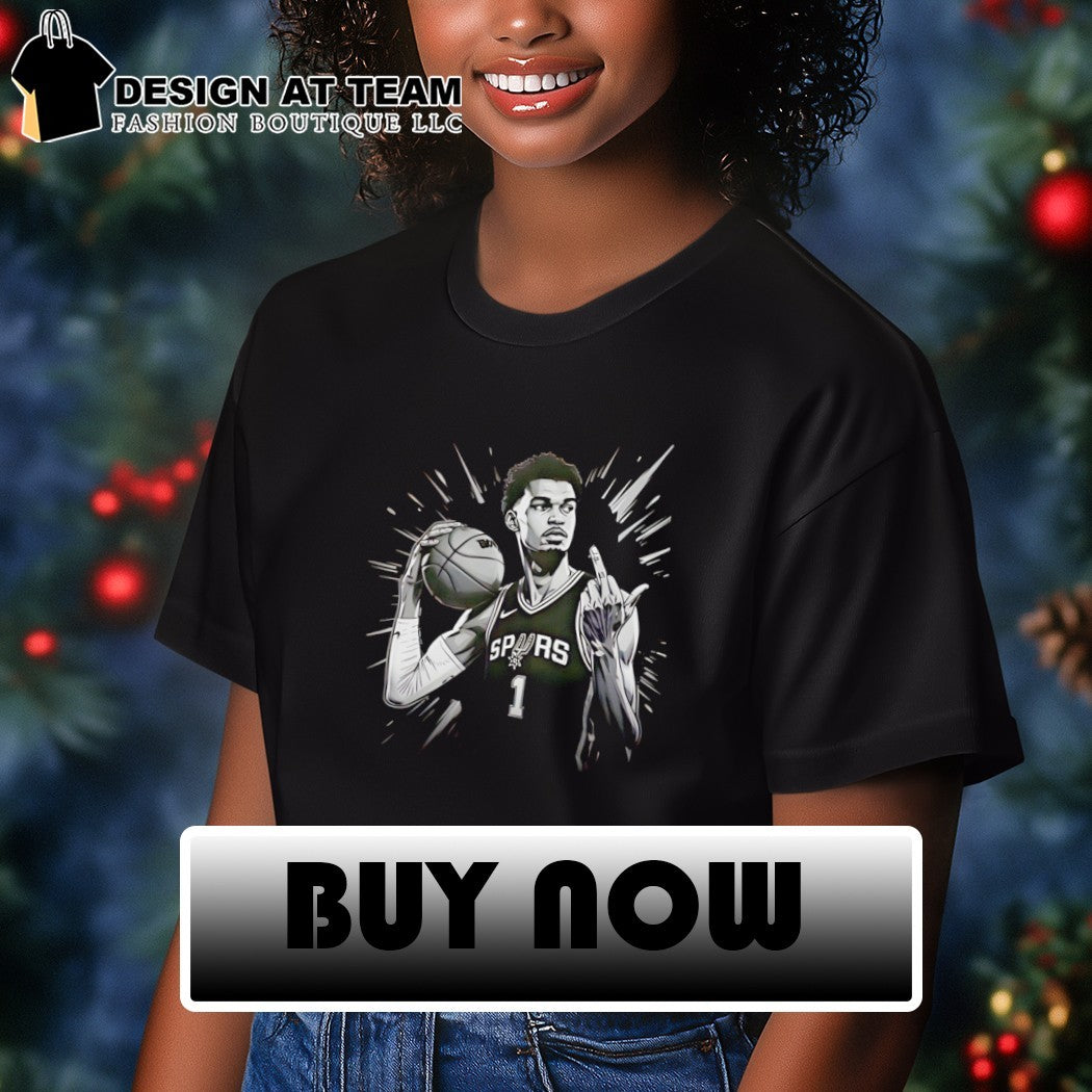 Victor Wembanyama middle finger San Antonio Spurs Basketball The young of Hype shirt