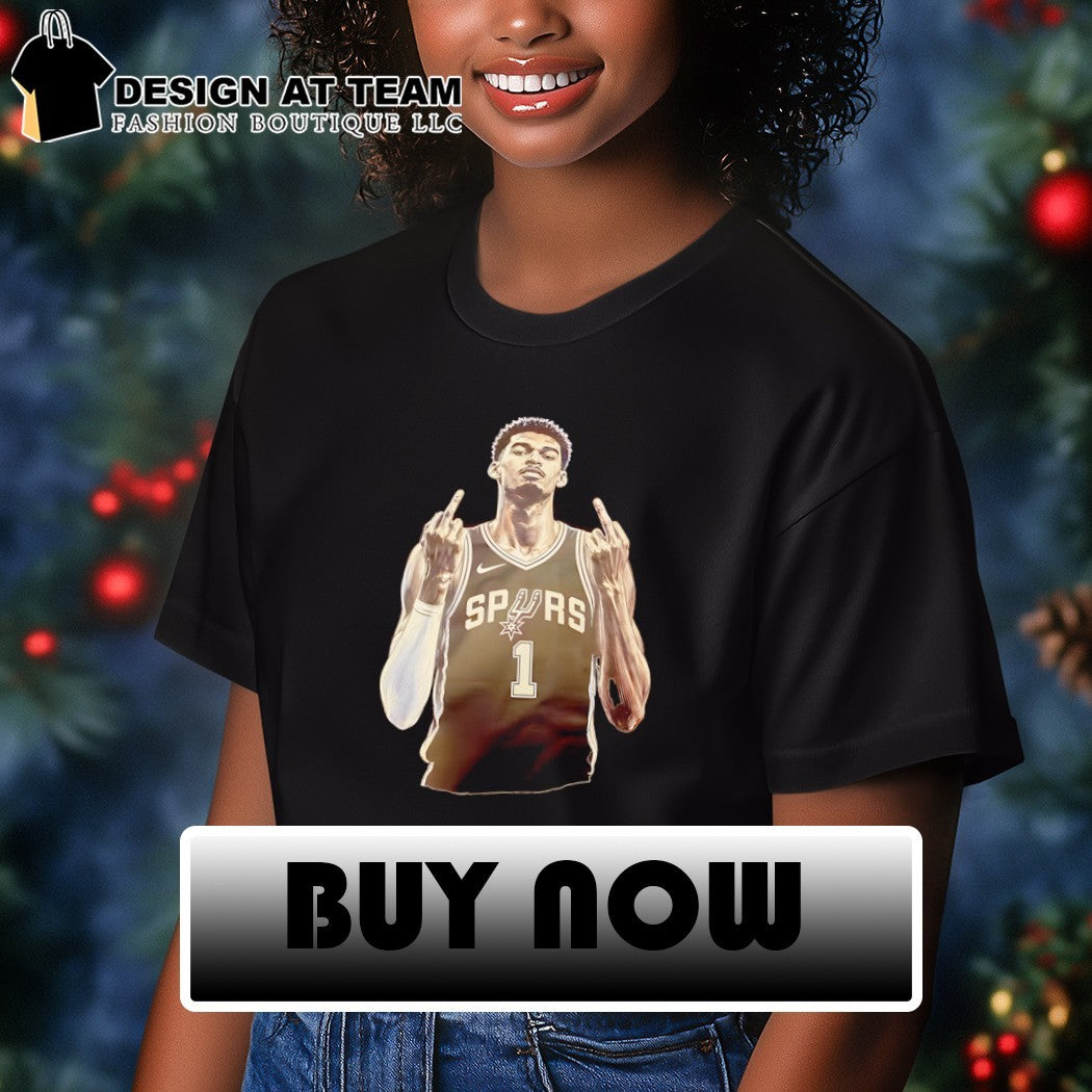 Victor Wembanyama middle finger San Antonio Spurs NBA Basketball vintage shirt