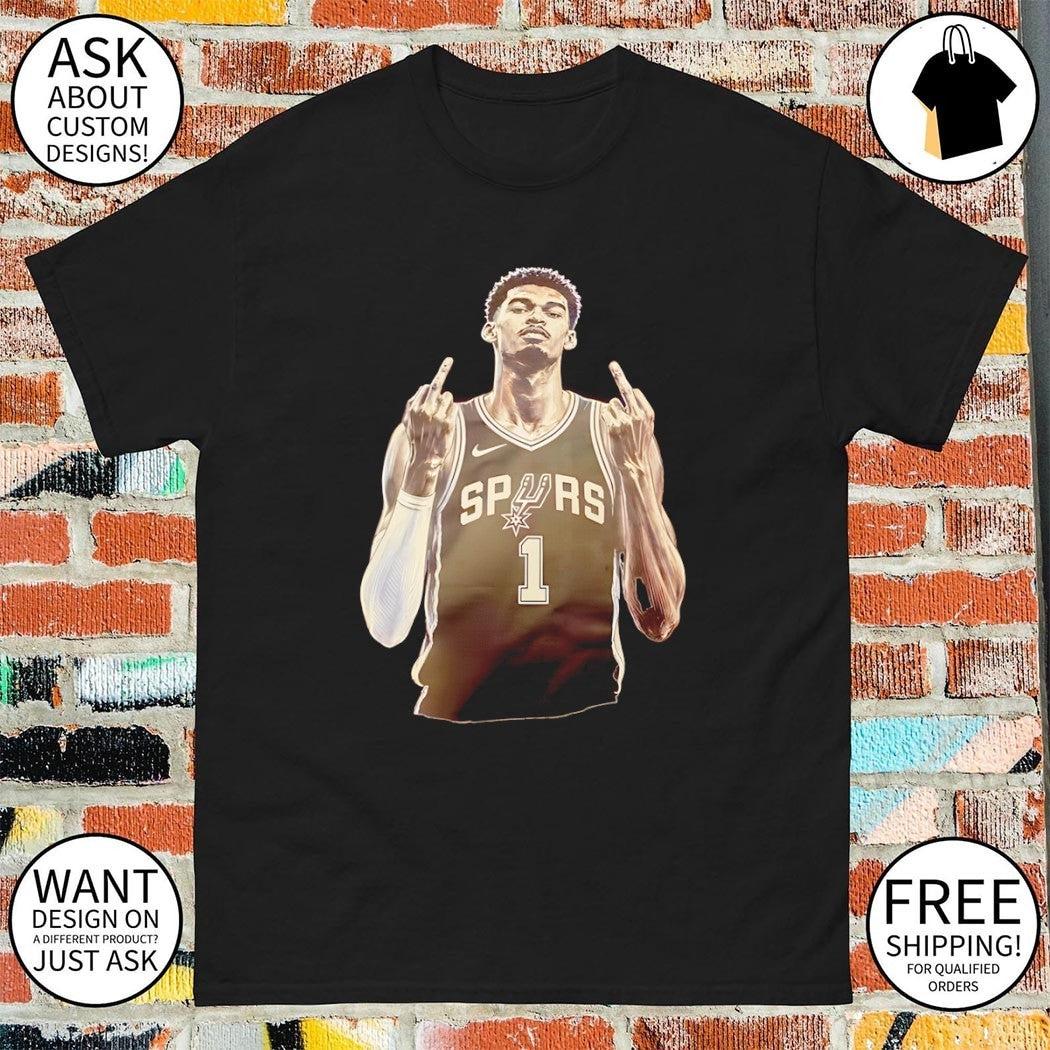 Victor Wembanyama middle finger San Antonio Spurs NBA Basketball vintage shirt